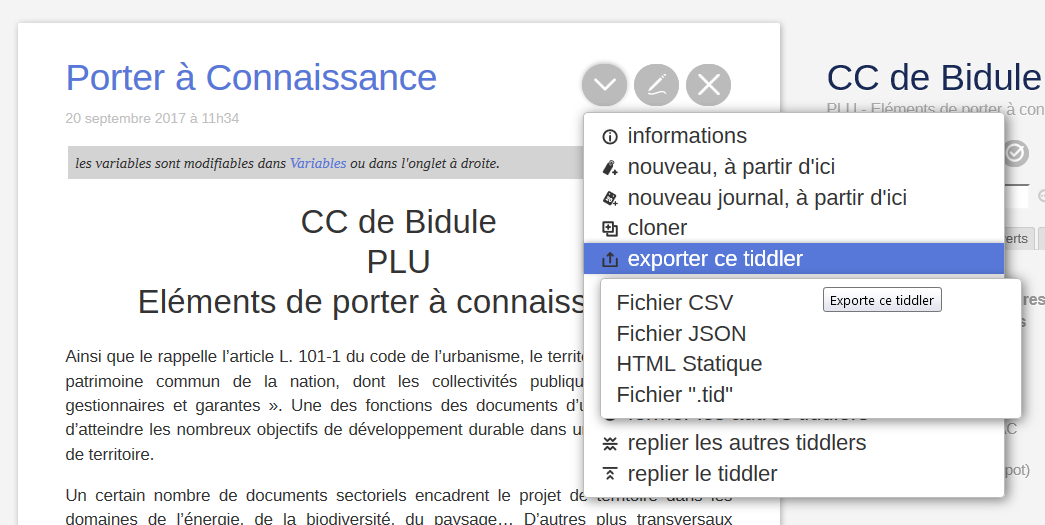 exporter le PAC